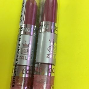Zalan 2 in 1 Long Wearing Lipstick/Gloss-Qty 4